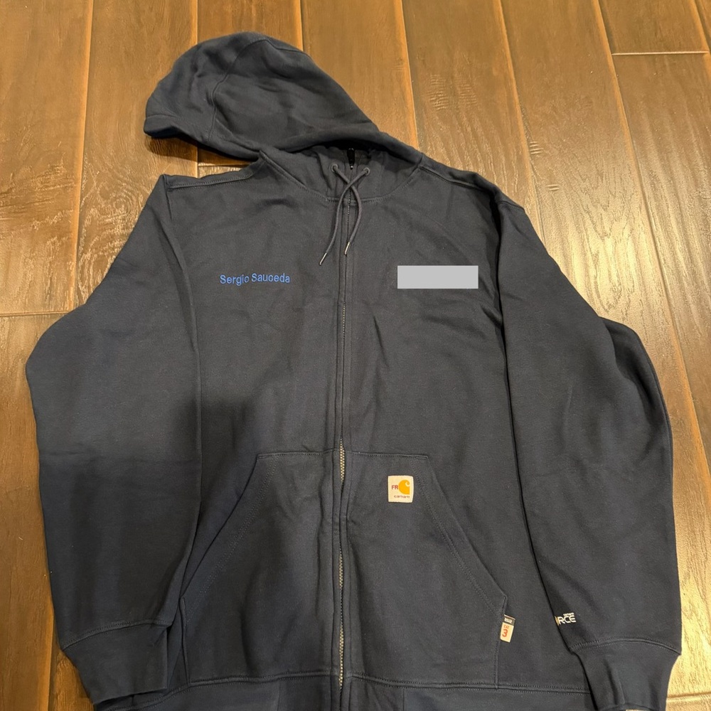 FLAME-RESISTANT CARHARTT FORCE® LOOSE FIT MIDWEIGHT HOODED ZIP FRONT SWEATSHIRT